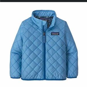Patagonia Baby Nano Puff Jacket, light blue with sea turtle lining, sz 2T